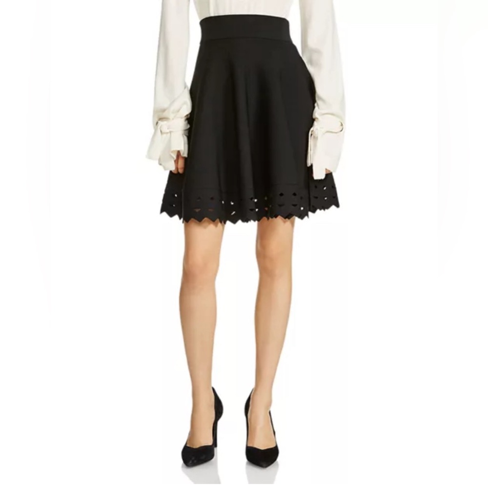 Maje June Cutout-Hem Skirt